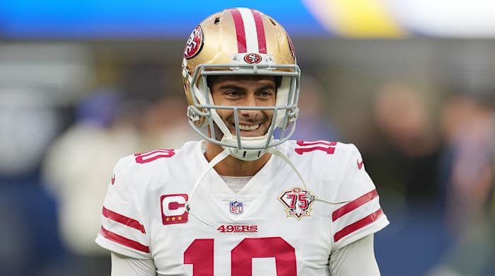 Jimmy Garoppolo with the 49ers.